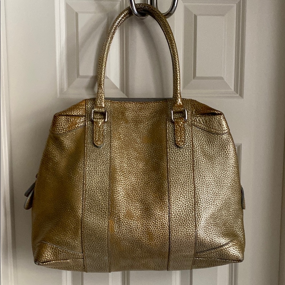 Gold Textured Handbag